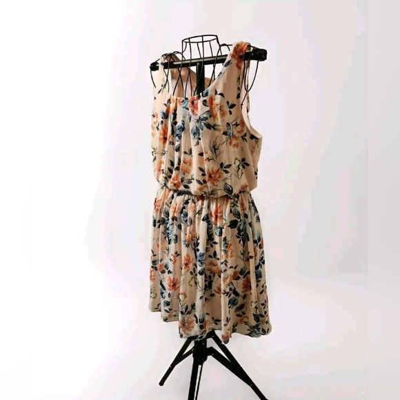 By & By Women's Silky Sleeveless Cinched Waist Midi Dress Size XL - Picture 5 of 11